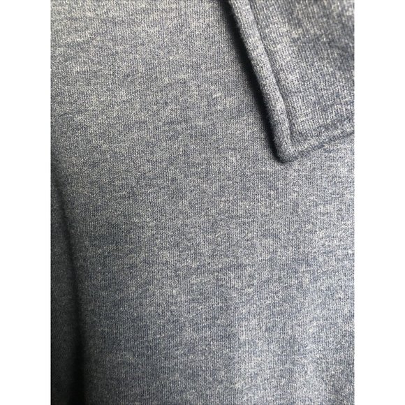 MEN'S LARGE CROFT & BARROW 1/2 ZIP HEATHER Blue - Picture 2 of 4